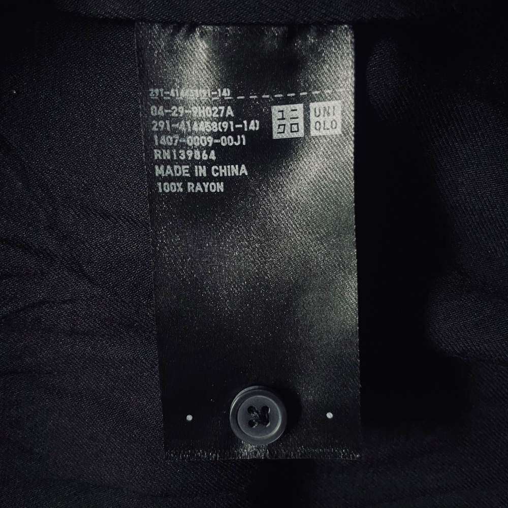 Uniqlo S Black Midi Shirt Dress - Picture 8 of 9